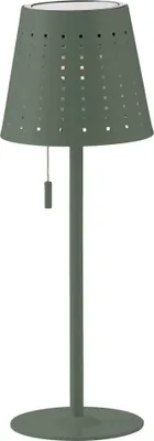 Produktbild von Northpoint LED Outdoor Akku Tischleuchte Grün-Grau 2200mAh Metall Solar Wasserfest dimmbar