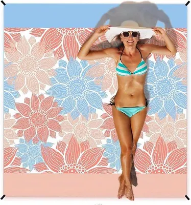 Produktbild von Famanu Stranddecke - Wasser- und sanddicht - 210 cm x 200 cm - Ultraleicht und tragbar