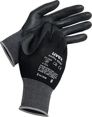 Produktbild von uvex Schutzhandschuh unilite 6605 schwarz Gr. 6