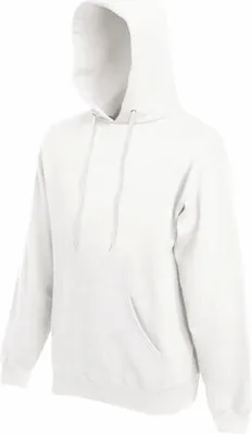 Produktbild von Fruit of the Loom - Classic Hooded Sweat - White - S