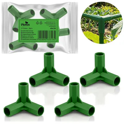 Obrázok produktu pre Spojky na tyče pre 11 mm kolíky, zelené, sada 4 kusov