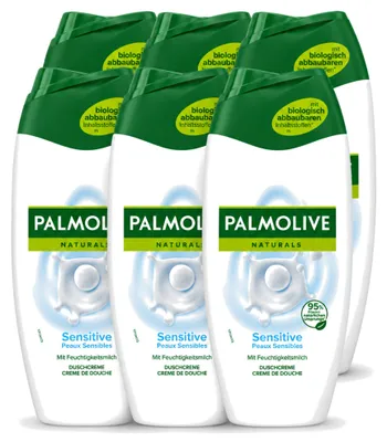 Produktbild von 6 x Palmolive Naturals Sensitive Duschgel für empfindliche Haut 250 ml - Vorteilspackung - 6 Stücke