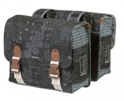 Produktbild von Basil Doppelpacktasche Boheme MIK charcoal, 37x15x37cm, 35ltr