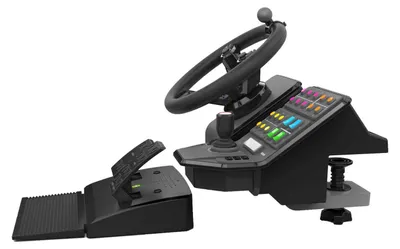 Produktbild von Logitech G Heavy Equipment Bundle, Lenkrad + Pedale, PC, Analog / Digital, 900°, Kabelgebunden, USB