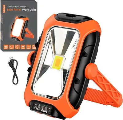 Produktbild von Werkstattlampe mit Solarpanel Superfire GM05