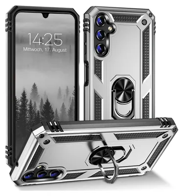 Produktbild von Armor Outdoor Handyhülle für Samsung Galaxy A14 / A14 5G Handy Panzer Case Cover Schutzhülle Farbe: Silber