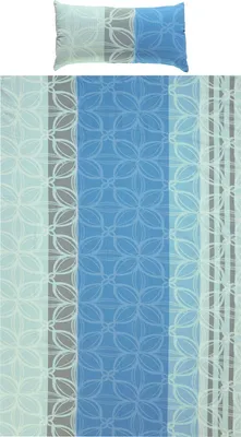 Produktbild von Erwin Müller Bettwäsche blau-grau 1x 155x220 cm + 1x 40x80 cm
