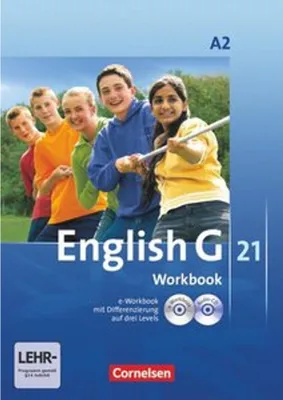 Obrázok produktu pre English G 21. Ausgabe A 2. Workbook mit CD-ROM (e-Workbook) und Audios Online