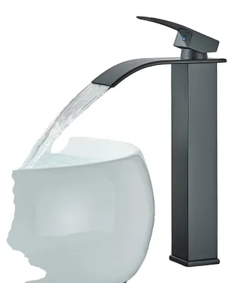 Immagine prodotto di Rubinetto per lavabo, acciaio inossidabile, comando monocomando, nero opaco