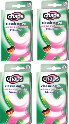 Produktbild von 96 (4x24) Chaps Kondome classic natur gefühlsecht & transparent - Standardgröße