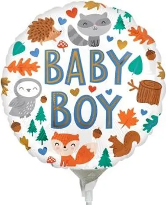 Produktbild von Folienballon für Babyparty, Tiere, Wald, 10 cm