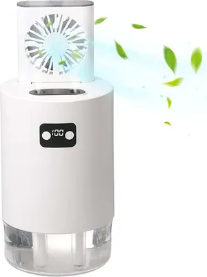 Obrázok produktu pre Prenosný stolný ventilátor s vodným chladením a ľadom – mini, malý
