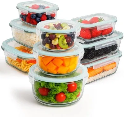Produktbild von Gläserne Vorratsbehälter-Set in verschiedenen Größen und Formen