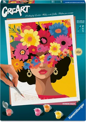 Image de Ravensburger 12023147 CreArt, Peinture par numéros Beauté florissante