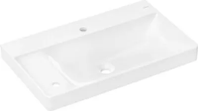 Obrázek produktu pro hansgrohe Xelu Q umyvadlo s poličkou vlevo, 2 otvory pro baterii, bez přepadu, 800x480mm, bílé, 60320450