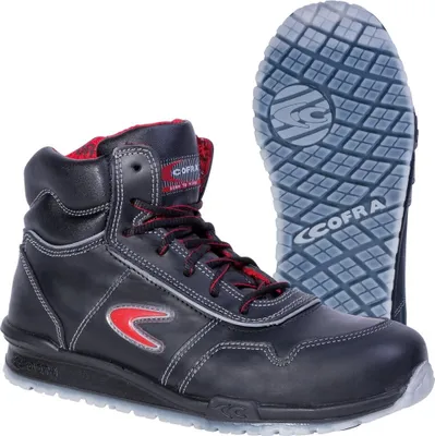 Immagine prodotto di Cofra 78470-000.W45 PUSKAS S3 SRC Stivali di sicurezza, nero/rosso, taglia 45
