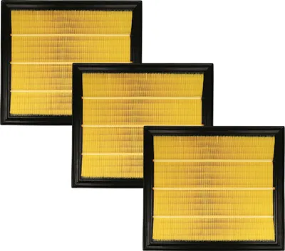 Produktbild von vhbw 3x Flachfaltenfilter Ersatz für 61605 für Staubsauger