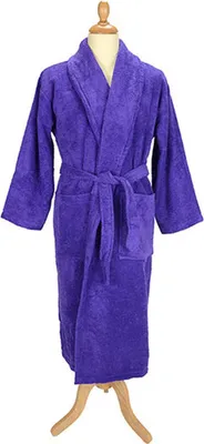 Immagine prodotto di A&R 025.50 | Accappatoio da uomo con collo a scialle /  Oeko-Tex - Colore: Viola - Taglia: L/XL