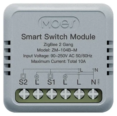 ZigBee Smart-Schaltermodul, 1-weg, 10 A, 90-250 V, IP20