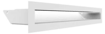 Immagine prodotto di Griglia di ventilazione | Griglia per l'aria calda, 6 x 40 cm | Bianco