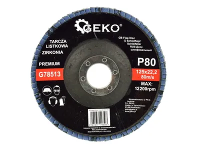 Imagen del producto de Disco abrasivo segmentado "ZIRKONIA" de 125 mm, grano P80, modelo 01948