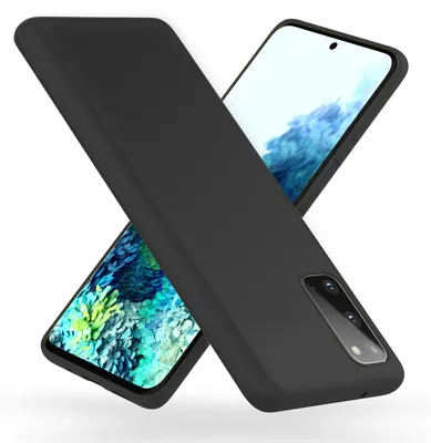 Produktbild von NALIA Neon Handy Hülle für Samsung Galaxy S20, Silikon Case Cover Bumper Etui Schwarz