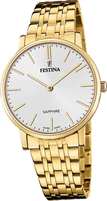 Produktbild von Festina Herrenuhr Swiss Made Armbanduhr Edelstahl gold D2UF20046/2
