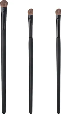 Produktbild von INF Make-up Pinsel - (zwei Nasenschattenpinsel + ein Lidschattenpinsel)