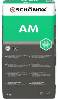 Produktbild von SCHÖNOX® AM - calciumsulfatbasierte Glätt- & Nivelliermasse 25 KG