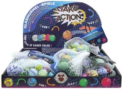 Produktbild von Glasmurmel-Spielset Trendhaus 21tlg