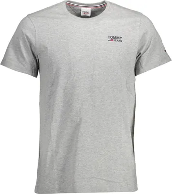 Produktbild von Herren Kurzarm T-Shirt Grau aus Baumwolle mit Logo-Druck