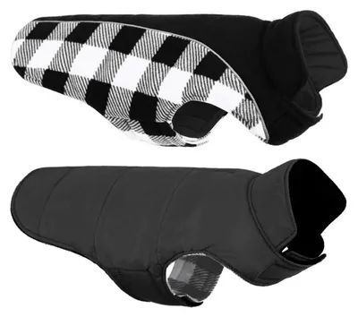 Produktbild von Warmer Hundemantel Winter mit Bauchschutz Schwarz XS