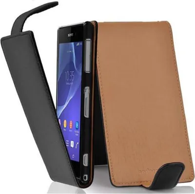 Obrázek produktu pro Cadorabo Ochranný kryt pro Sony Xperia Z2 Case in Black Flip Case Cover Leatherette