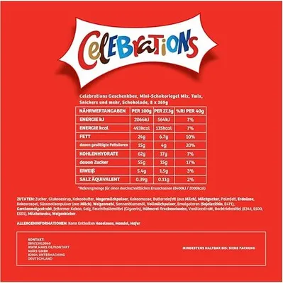 Image de CELEBRATIONS Boîte cadeau 16x186g