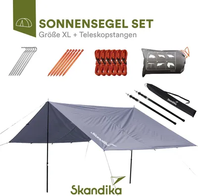 Produktbild von Skandika Sonnensegel mit Teleskopstangen