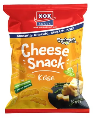 Immagine prodotto di XOX Cheese Snack Snack di mais al gusto intenso di formaggio 90g