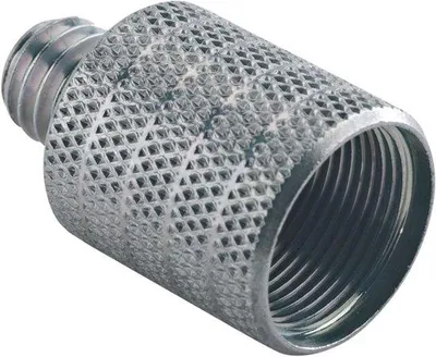 Image de Adaptateur mâle - Raccord fileté - Pied de micro - Sortie 3/8, entrée 5/8 - 49 x 9 x 7 cm