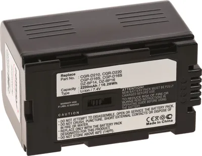 Produktbild von Akku für Panasonic NV-GS1 2200mAh