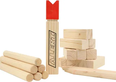 Produktbild von ALERT Kubb 740-0218 Outdoor Wurfspiel aus Holz inklusive Beutel