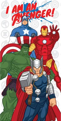 Produktbild von Avengers Duschtuch Badetuch Strandtuch 70 x 140cm
