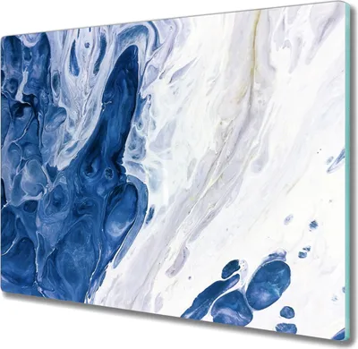 Produktbild von Coloray Hackbrett Kochplattenabdeckung Herdabdeckplatte 60x52 cm Schneidebrett Küchenbrett - Wellen Fantasie