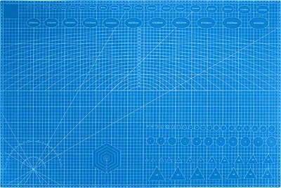 Immagine prodotto di Verk 11351_N Tappetino da taglio e ritaglio, fronte/retro A1, blu