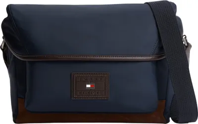 Produktbild von Tommy Hilfiger Herren Crossbody Bag Tasche Heritage Satchel mit Klappverschluss,