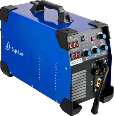 Produktbild von 3-in-1 Schweißmaschine, MIG/MMA/TIG, 5,6 KVA Nennleistung, Strombereich 50-270 A, Eingangsspannung 110V/220V, automatischer Drahtvorschub