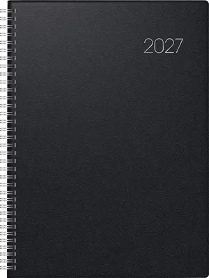 Produktbild von BRUNNEN 1078765907 Buchkalender Mod. 787 2027 A4, Kunststoff, schwarz