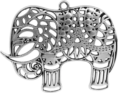 Produktbild von Minott Schmuck Anhänger | Elefant > Messing, versilbert 41988