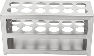 Immagine prodotto di Portaprovette in metallo, 12 fori, 0,75 pollici, robusto, a 3 ripiani, in acciaio inossidabile, portaprovette per centrifuga per laboratori e scuole