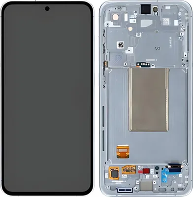 Produktbild von Original AMOLED Display Touchscreen Bildschirm Rahmen Silber, Blau, Mint Grün, Gelb für Samsung Galaxy S24 FE S721B & Werkzeug
