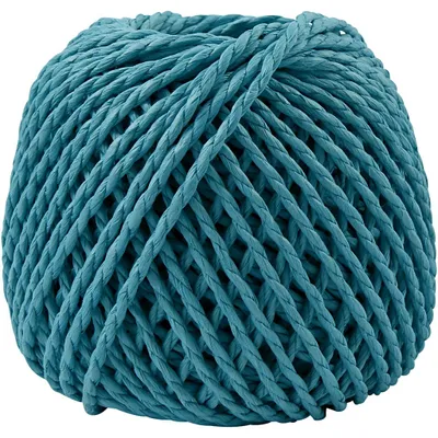 Produktbild von Papiergarn, Dicke 2,5-3 mm, Türkis, 150 g, 40 m/ 1 Knäuel [HOB-41728]