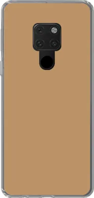 Produktbild von MuchoWow® Handyhülle Schutzhülle Hülle für Telefoonhoesje Huawei P40 Lite Braun - Unifarbener Druck Silikon Softcase Handy Hülle - Handy